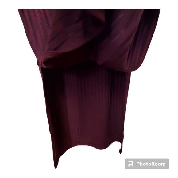 MINKPINK revolve nora waist tie midi dress wine red marie small - Picture 5 of 7